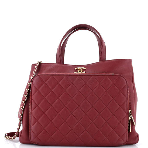 Chanel Handbags - Chanel Small Business Affinity Tote Quilted Caviar